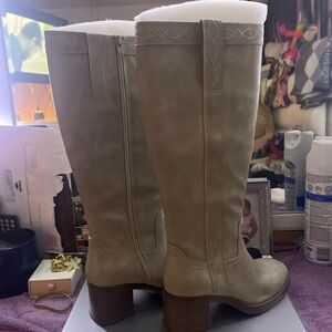 Marc Fisher Taupe Heeled Boots
